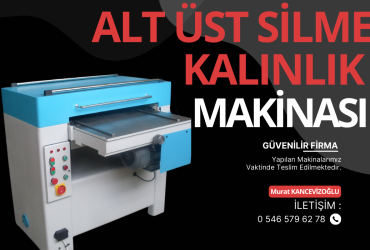 Alt Üst Kalınlık Silme Makinası