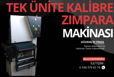 Tek Ünite Kalibre Zımpara Makinası